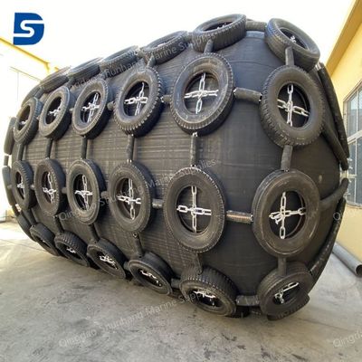 2 Years Warrenty Ship Rubber Fender Featuring Hot Galvanized Chain Shackle and Low Maintenance Ideal for Docking Safety