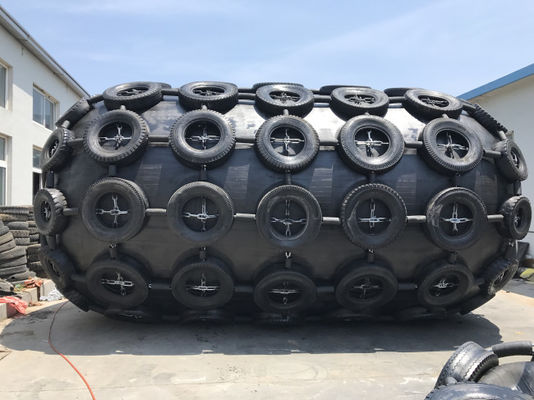 quality  80kpa Net Type Yokohama Rubber Fender Berthing Ship Protection Black factory