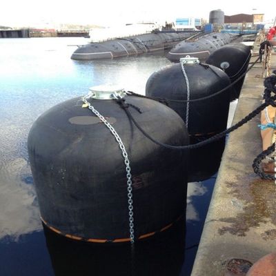 quality  Navy 50kpa Submarine Fender Hydro Pneumatic Rubber Fenders Customized Sizes factory