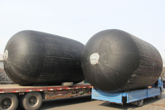Black Sling Tyre Inflatable Rubber Fender With Chain Tire Net