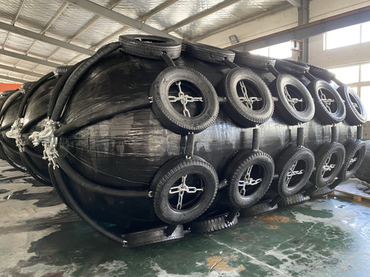 BV Certified Inflatable Rubber Fender Yokohama ISO 17357 Pneumatic Fenders For Ships