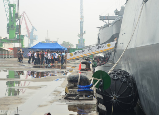 Boat Pneumatic Rubber Fenders Docking Protection Marine Yokohama Rope Net