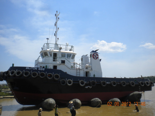 Black Inflatable Rubber Airbag Shipyard Vessel Boat Launching Airbag