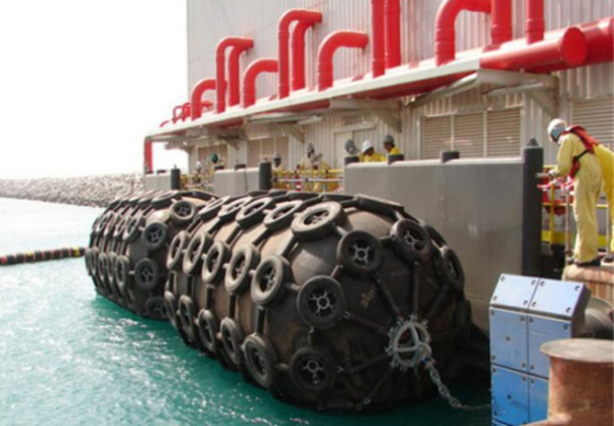 Tyre Net Ship Rubber Fender 500mm Length Boat Docking Pneumatic Marine Fenders